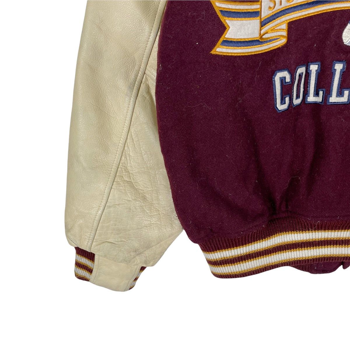 NHL 🔥HOT SCOOP COLLEGE HOCKEY VARSITY LEATHER JACKET Size US L / EU 52-54 / 3 - 10 Thumbnail
