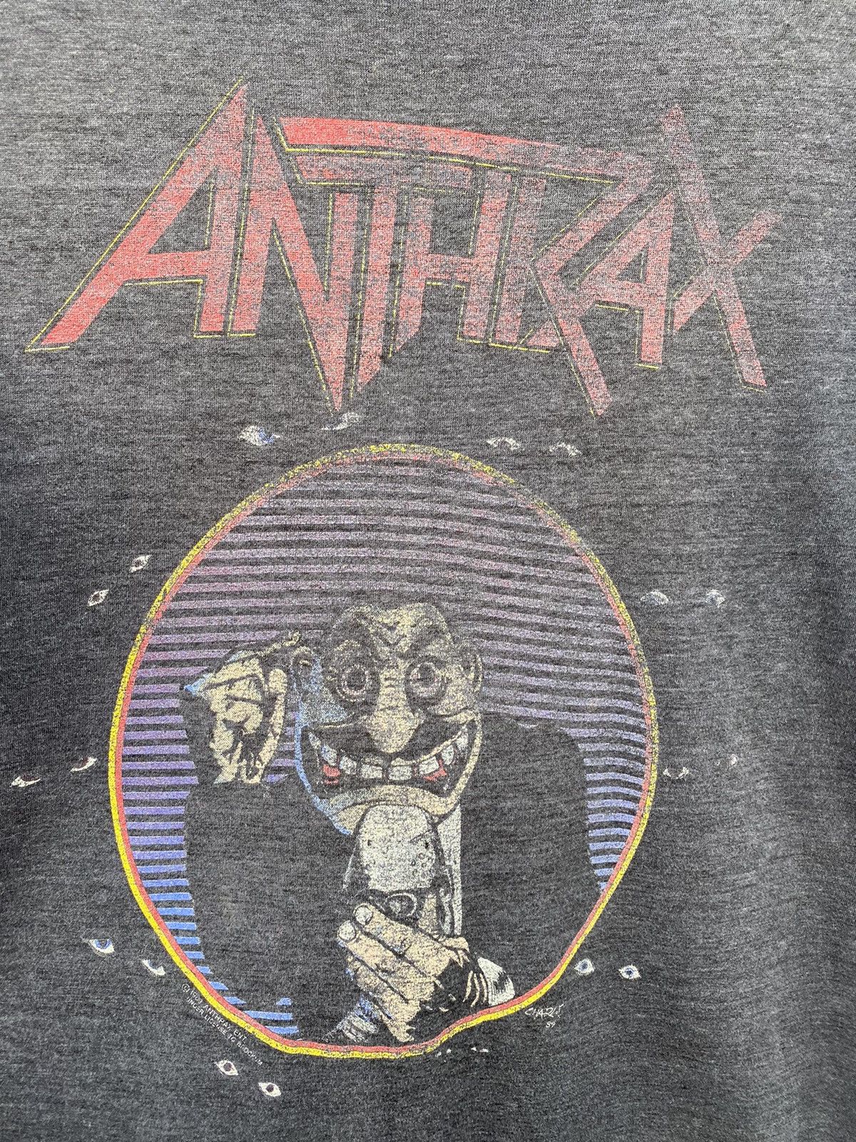 Band Tees Vtg Distressed Anthrax “Don’t You F@#k’n Look At Me” RareTee Size US M / EU 48-50 / 2 - 3 Thumbnail