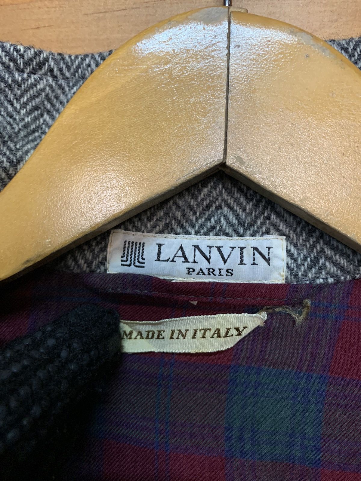 Lanvin Vintage Lanvin Gingham Wool Jacket Size US M / EU 48-50 / 2 - 7 Thumbnail