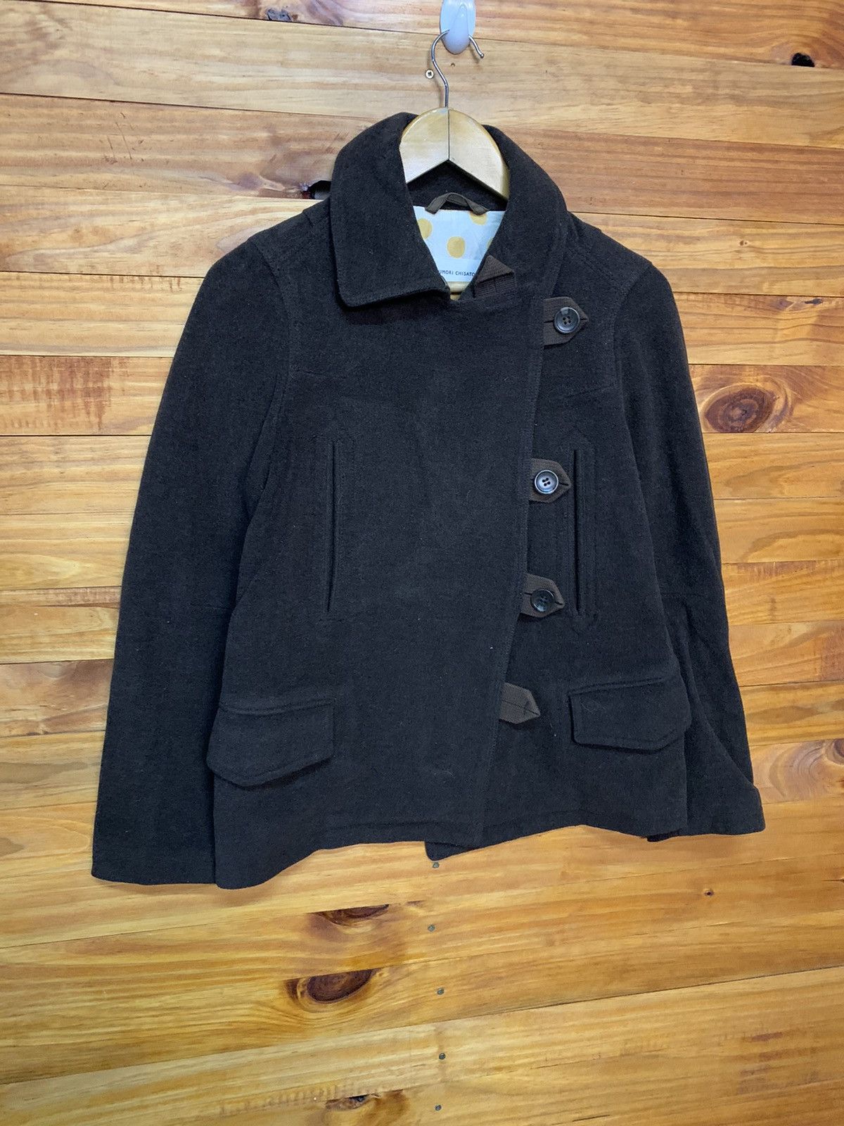 Issey Miyake × Tsumori Chisato Wool Pea Coat Size US S / EU 44-46 / 1 - 3 Thumbnail