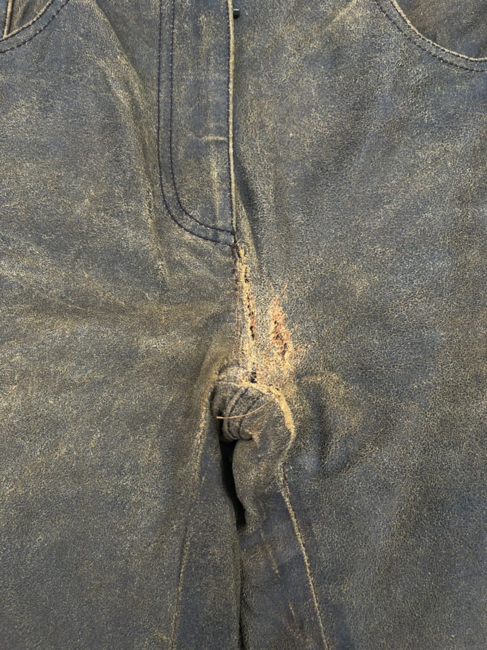 Chanel Chanel Western Style Calfskin Leather Denim Pant Size US 28 / EU 44 - 7 Thumbnail