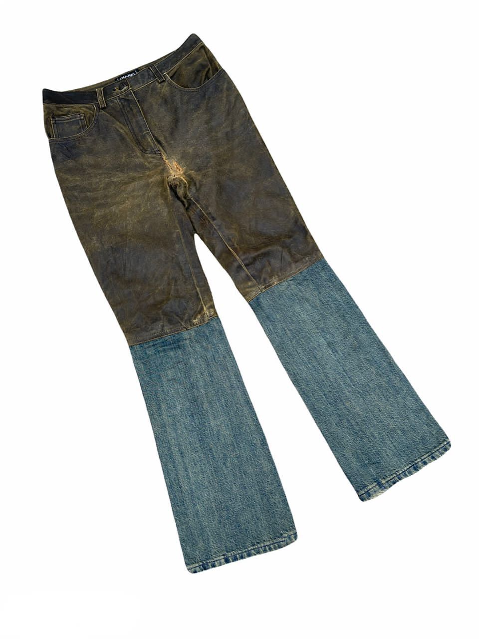 Chanel Chanel Western Style Calfskin Leather Denim Pant Size US 28 / EU 44 - 2 Thumbnail