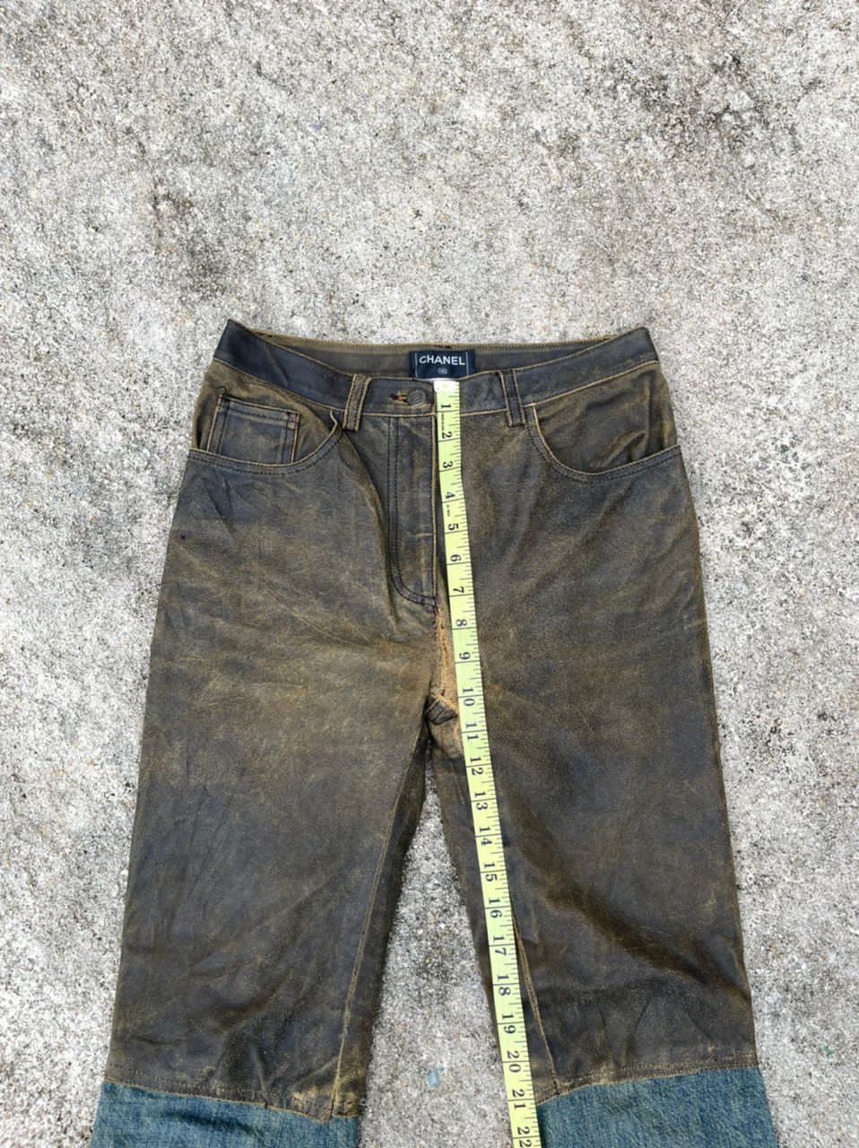 Chanel Chanel Western Style Calfskin Leather Denim Pant Size US 28 / EU 44 - 20 Thumbnail