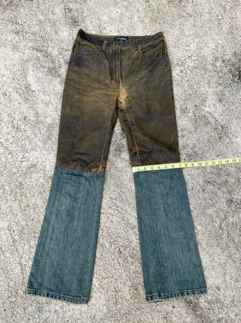 Chanel Chanel Western Style Calfskin Leather Denim Pant Size US 28 / EU 44 - 24 Thumbnail