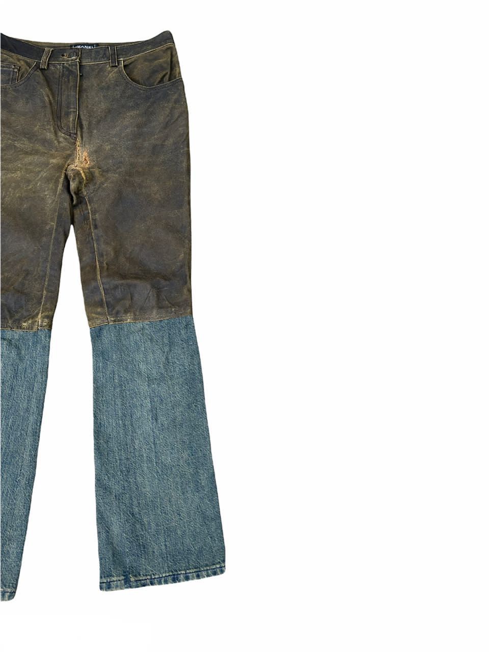 Chanel Chanel Western Style Calfskin Leather Denim Pant Size US 28 / EU 44 - 5 Thumbnail
