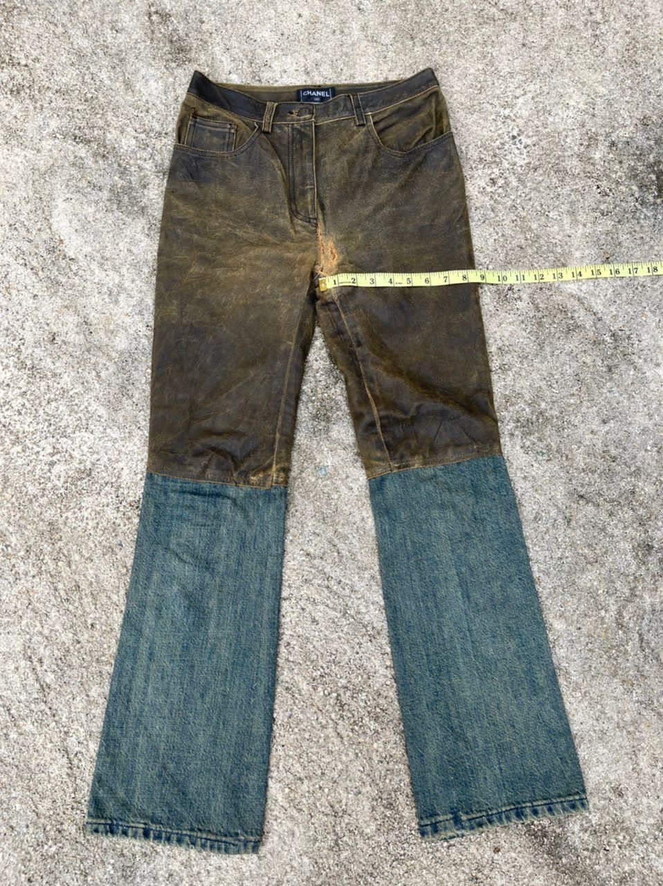 Chanel Chanel Western Style Calfskin Leather Denim Pant Size US 28 / EU 44 - 23 Thumbnail