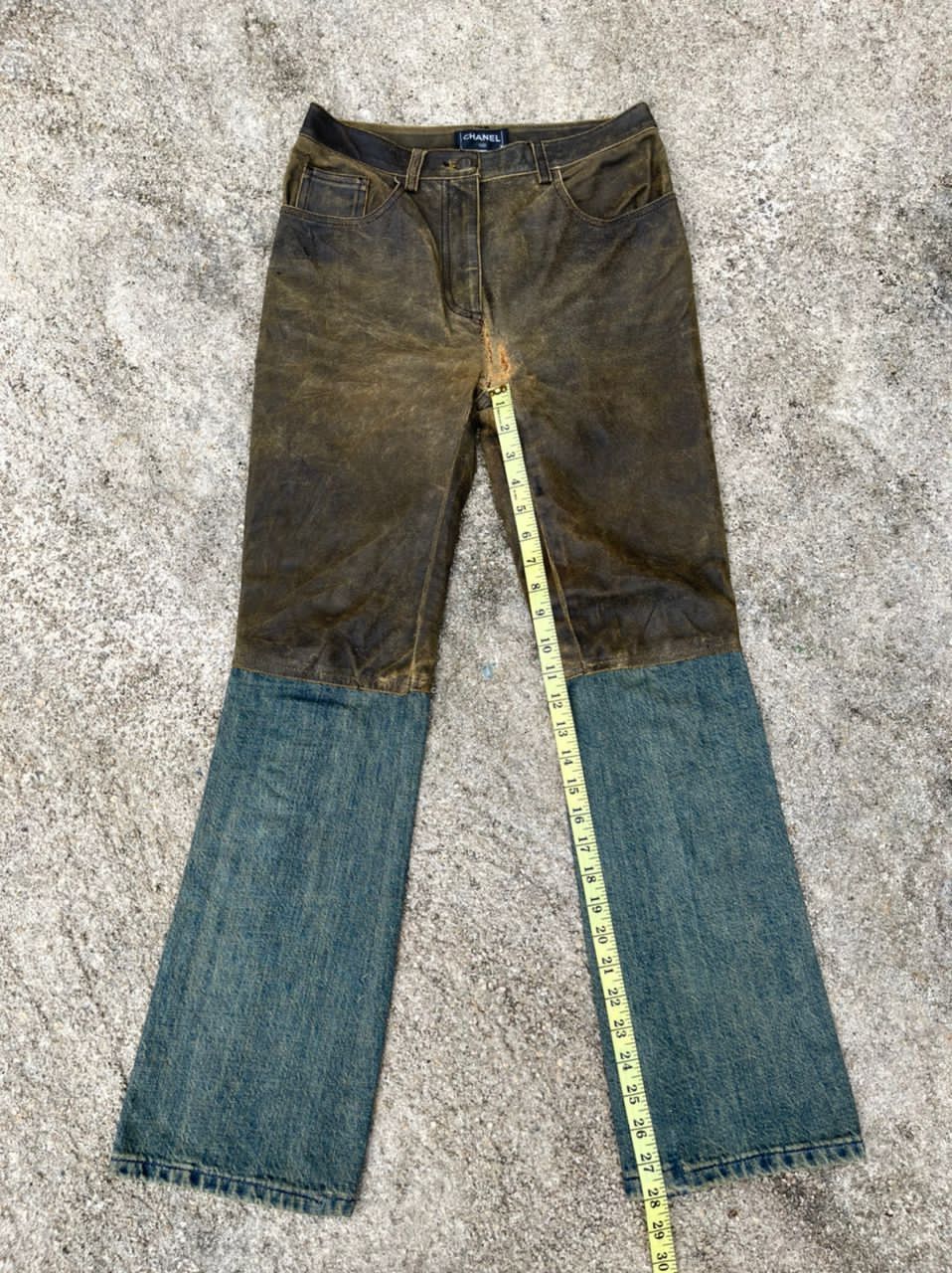 Chanel Chanel Western Style Calfskin Leather Denim Pant Size US 28 / EU 44 - 21 Thumbnail
