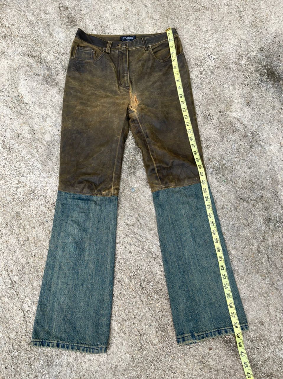 Chanel Chanel Western Style Calfskin Leather Denim Pant Size US 28 / EU 44 - 22 Thumbnail