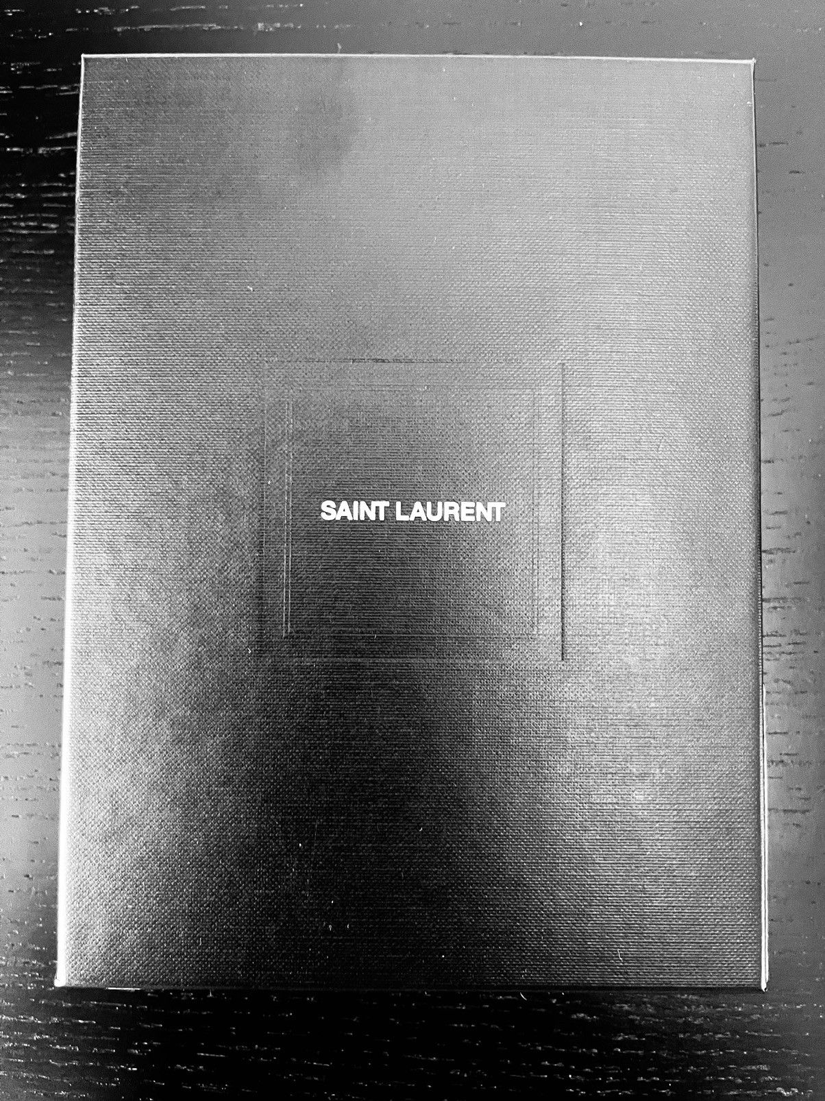 Saint Laurent studded wallet with chain