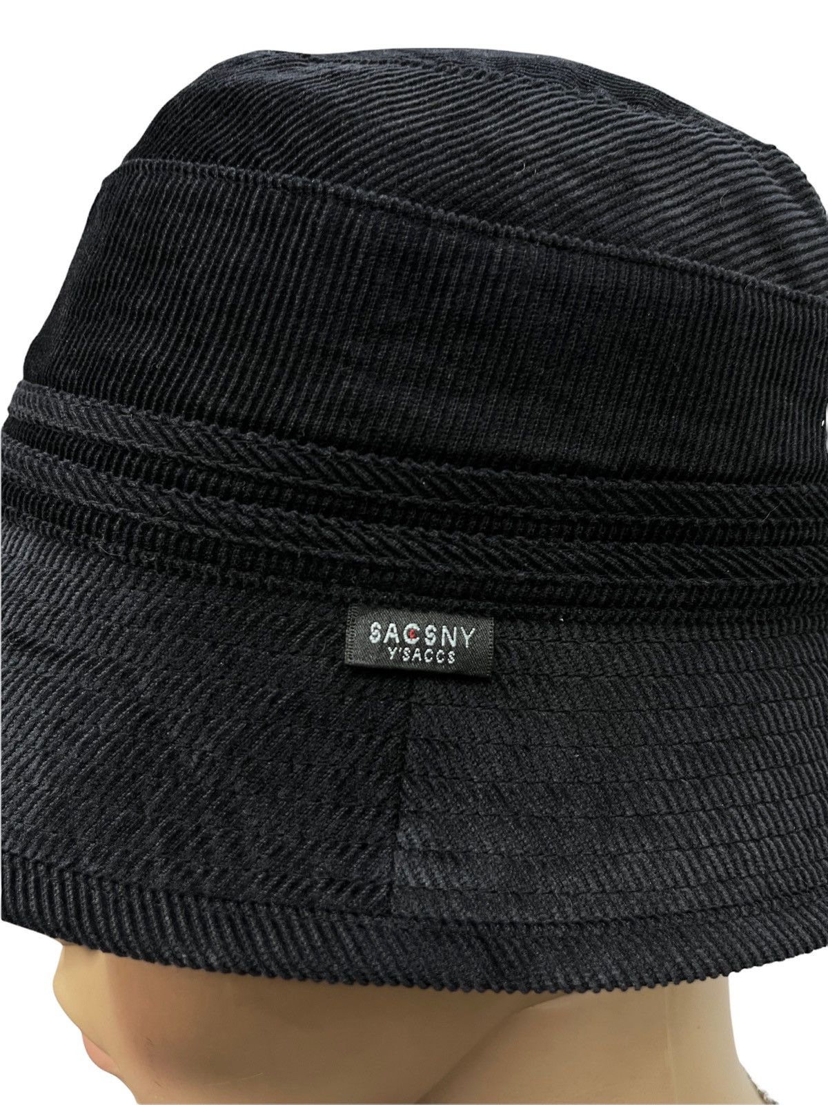 Yohji Yamamoto FYE🔥YOHJI YAMAMOTO GOTHIC Black Corduroy Bucket Hat Size ONE SIZE - 4 Thumbnail