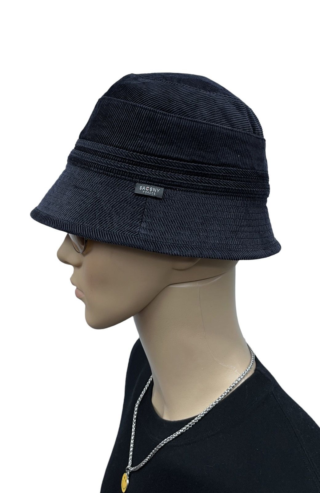 Yohji Yamamoto FYE🔥YOHJI YAMAMOTO GOTHIC Black Corduroy Bucket Hat Size ONE SIZE - 2 Thumbnail