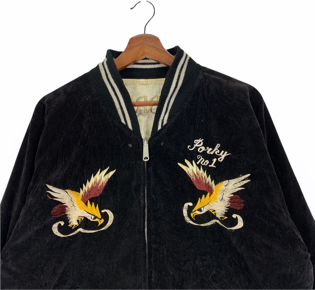Vintage Sukajan Soul Brother Super Bad Yokosuka Japan Velvet