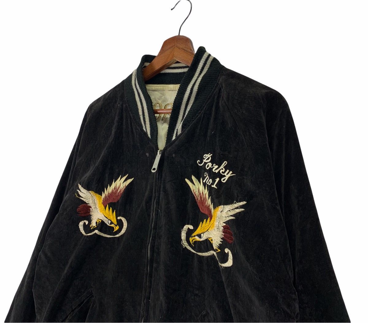 Vintage Sukajan Soul Brother Super Bad Yokosuka Japan Velvet
