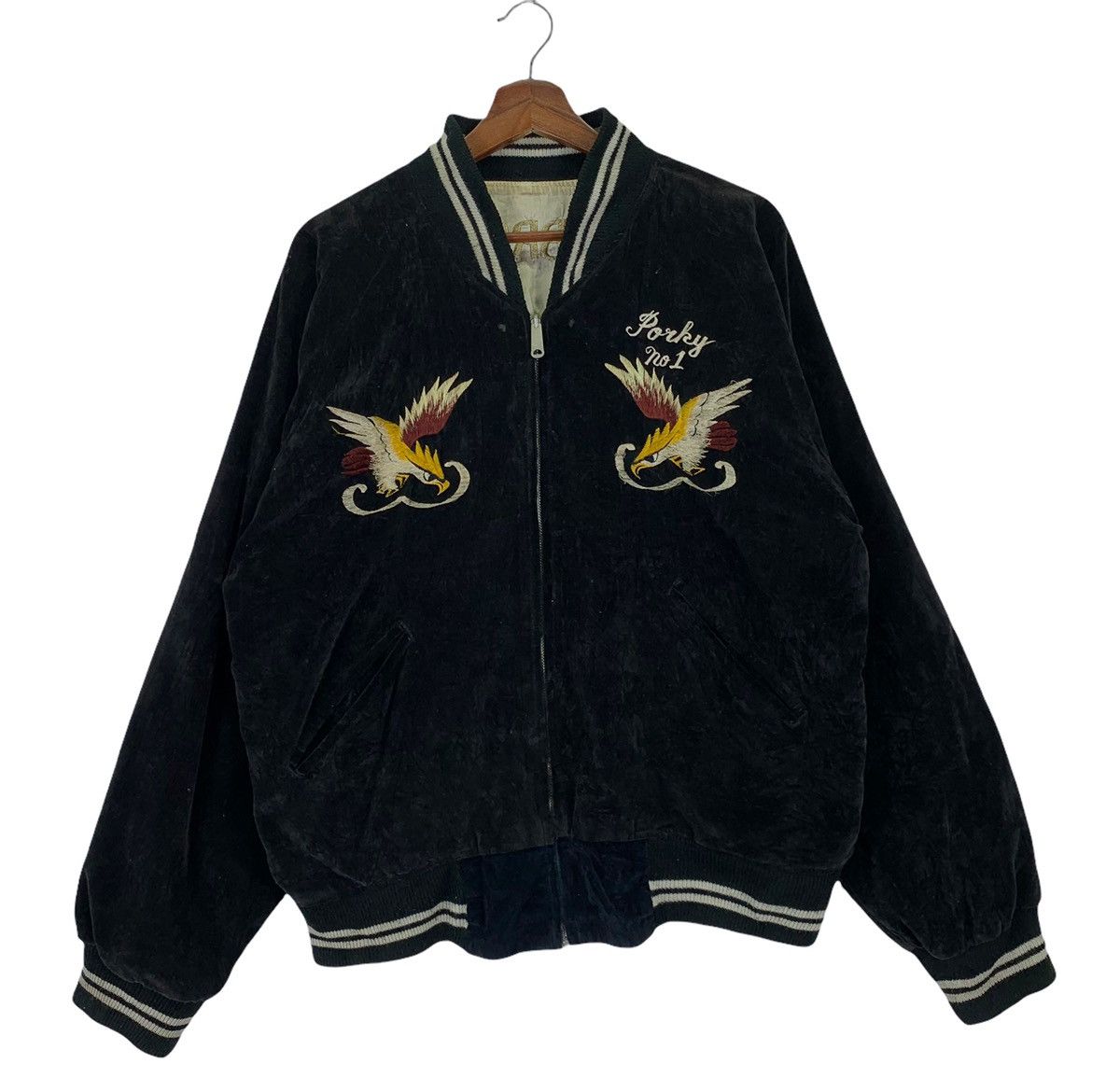 Vintage Sukajan Soul Brother Super Bad Yokosuka Japan Velvet