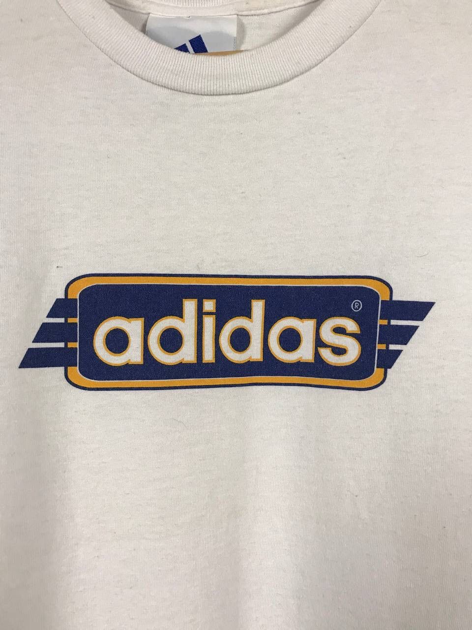 Adidas × Vintage Adidas Vintage Sportwear White Tee Size US S / EU 44-46 / 1 - 3 Thumbnail