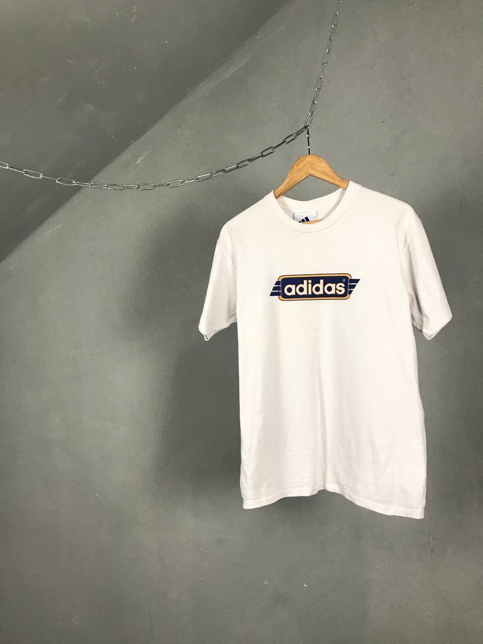 Adidas × Vintage Adidas Vintage Sportwear White Tee Size US S / EU 44-46 / 1 - 1 Thumbnail
