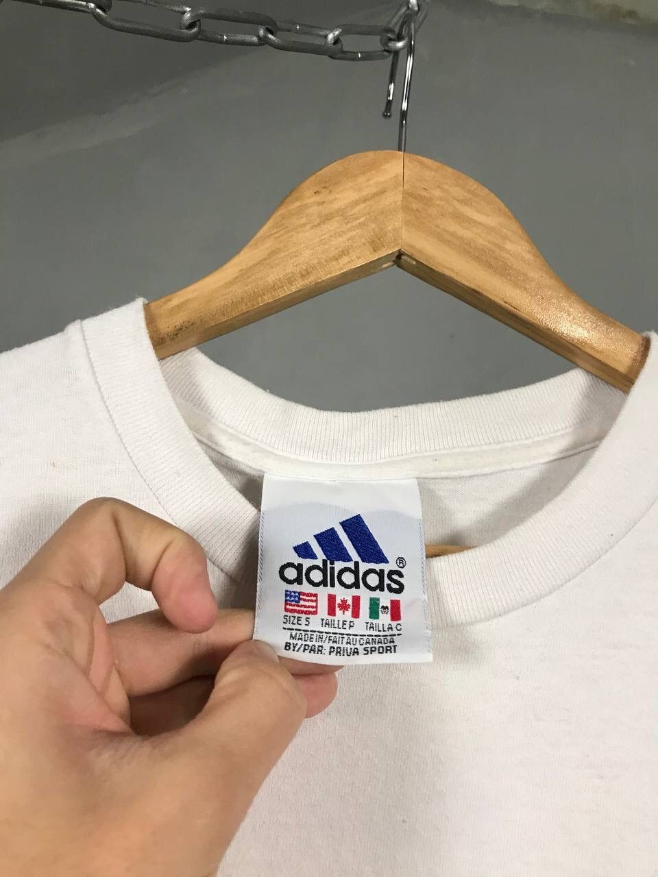 Adidas × Vintage Adidas Vintage Sportwear White Tee Size US S / EU 44-46 / 1 - 6 Thumbnail