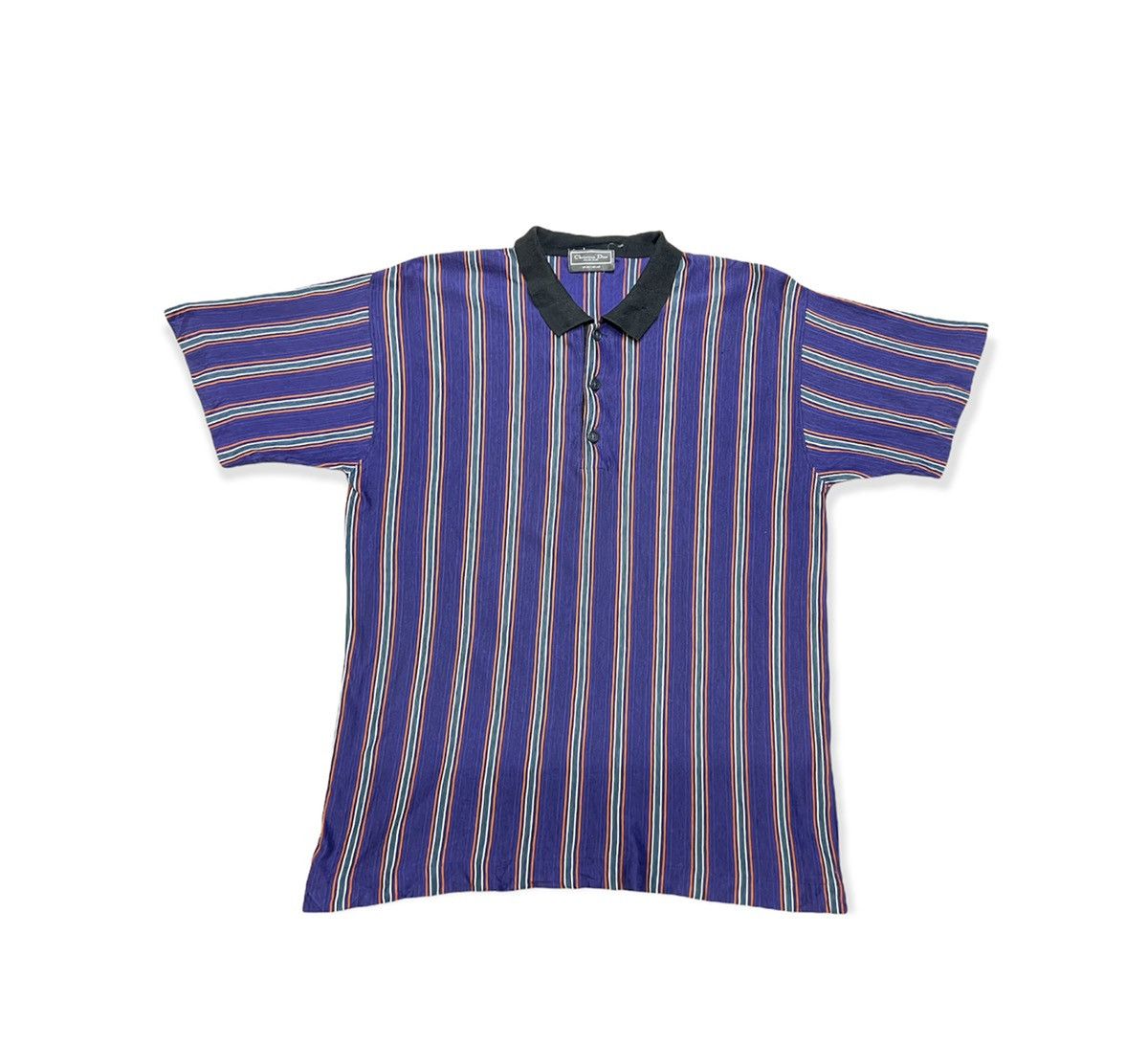 VINTAGE CHRISTIAN DIOR MONSIEUR VERTICAL STRIPE SHIRT