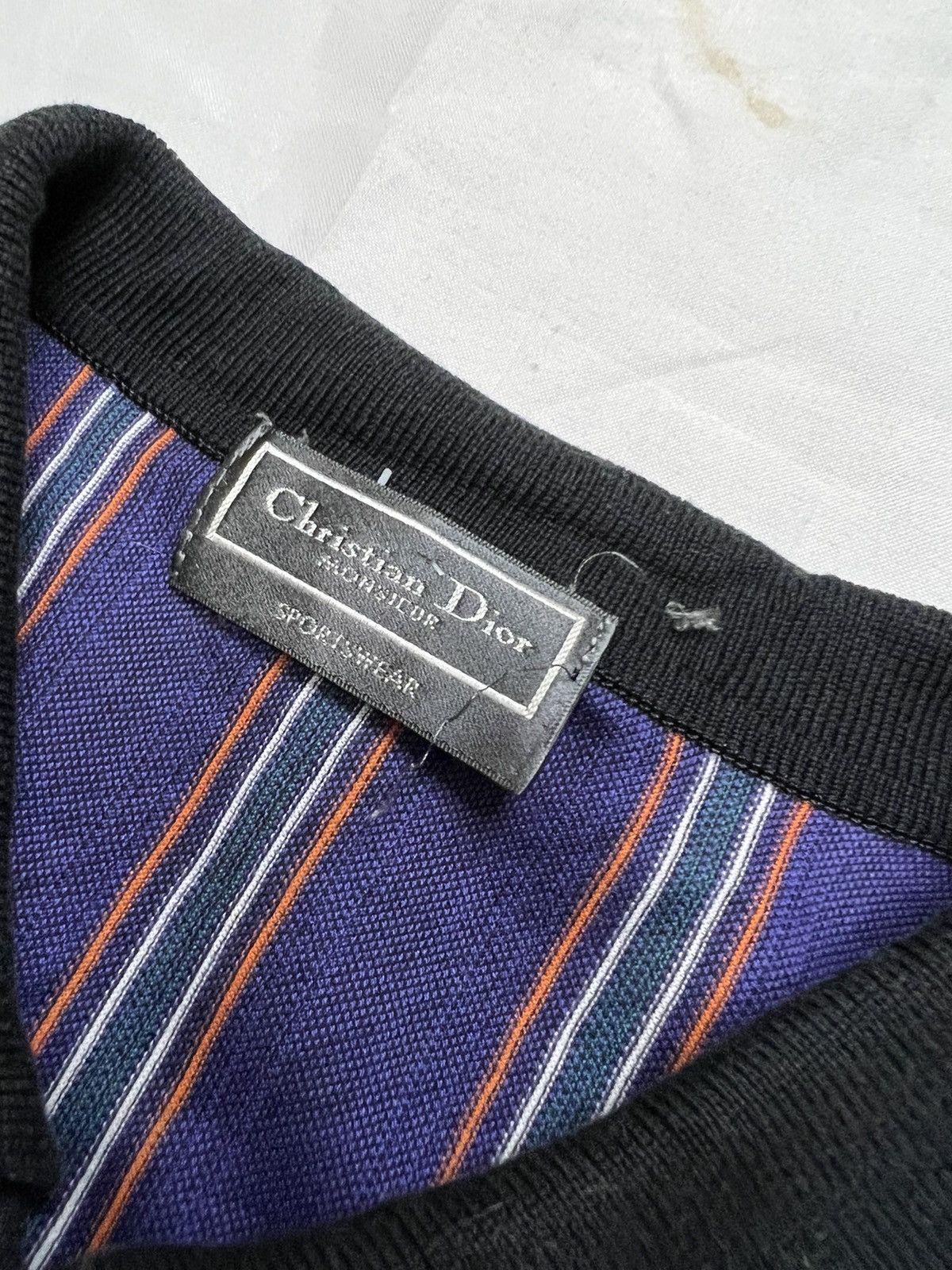 VINTAGE CHRISTIAN DIOR MONSIEUR VERTICAL STRIPE SHIRT