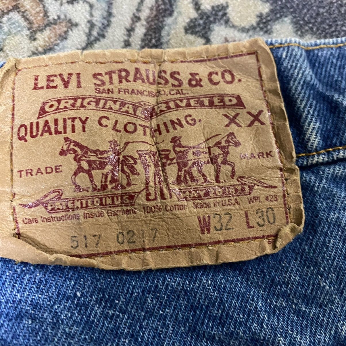 Levi's Vintage Levis 517 Flare Jeans Hedi Slimane Size US 30 / EU 46 - 16 Thumbnail