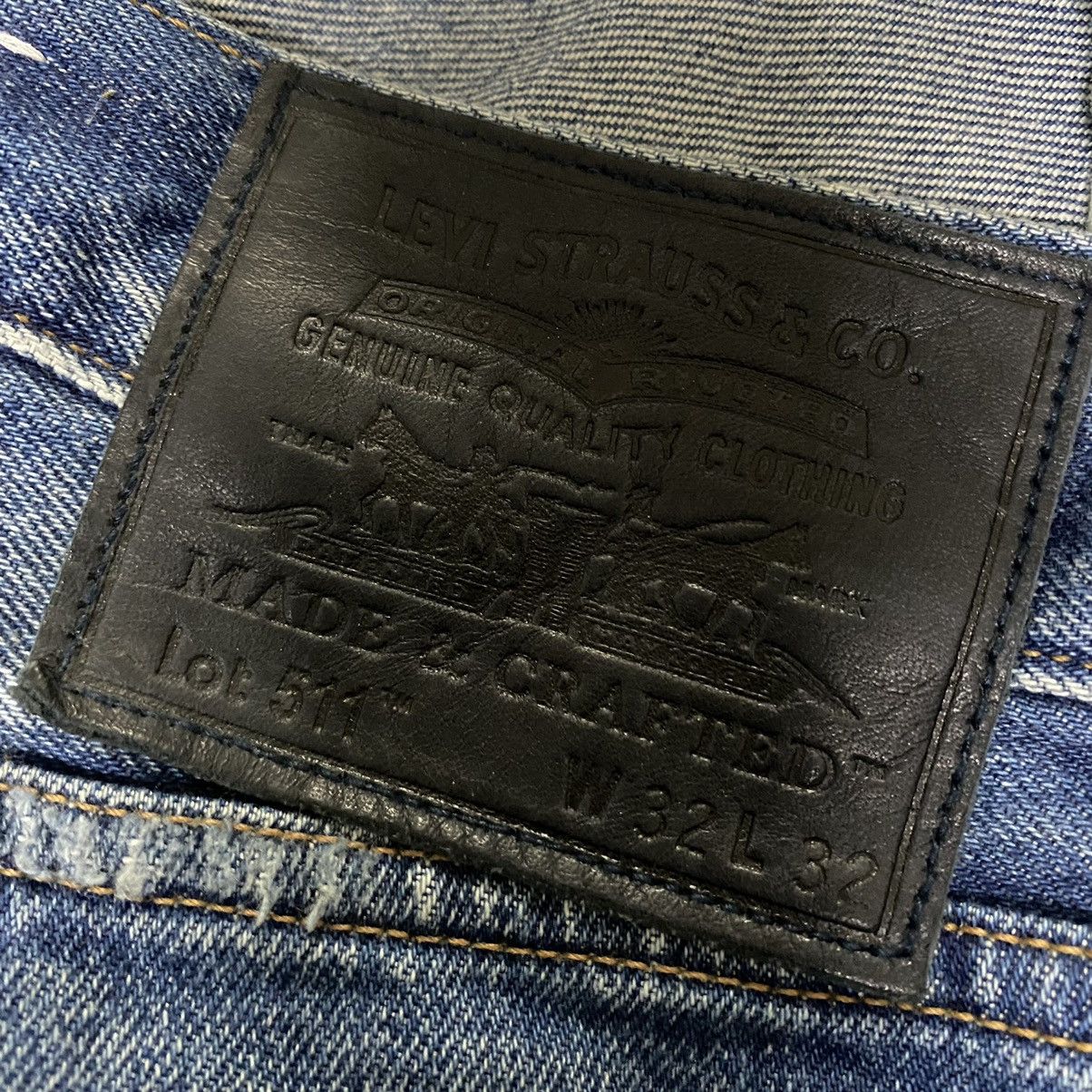 Levi's Levis 511 Slim Denim Selvedge Jeans 32x33 Size US 32 / EU 48 - 19 Thumbnail