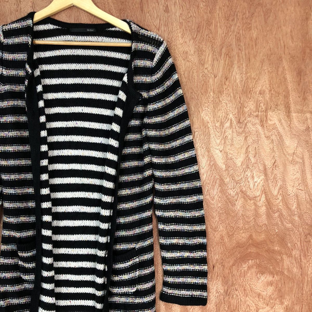 Japanese Brand Heather stripe Multicolor Cardigan cobain knitwear #6040 Size US M / EU 48-50 / 2 - 5 Thumbnail