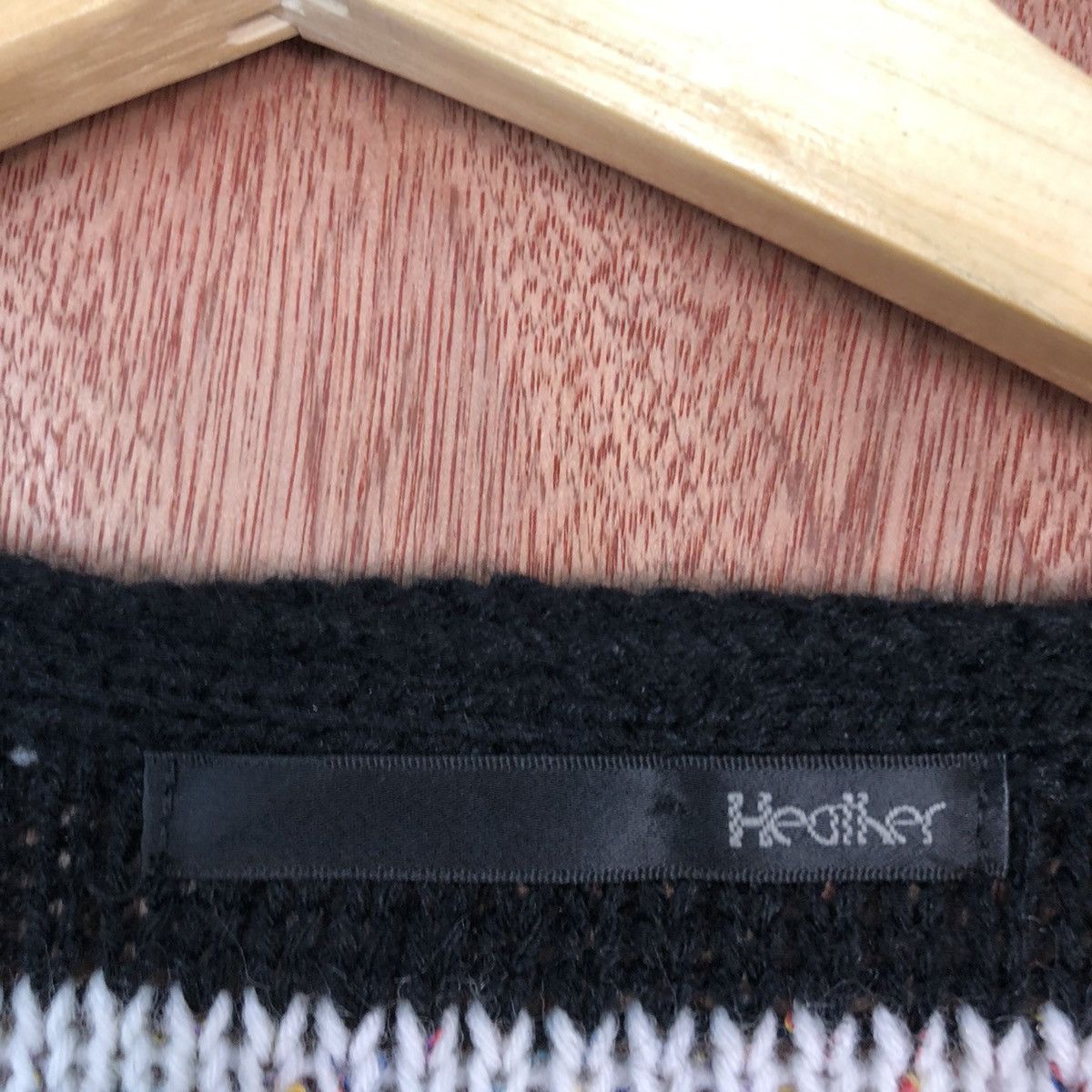 Japanese Brand Heather stripe Multicolor Cardigan cobain knitwear #6040 Size US M / EU 48-50 / 2 - 9 Thumbnail