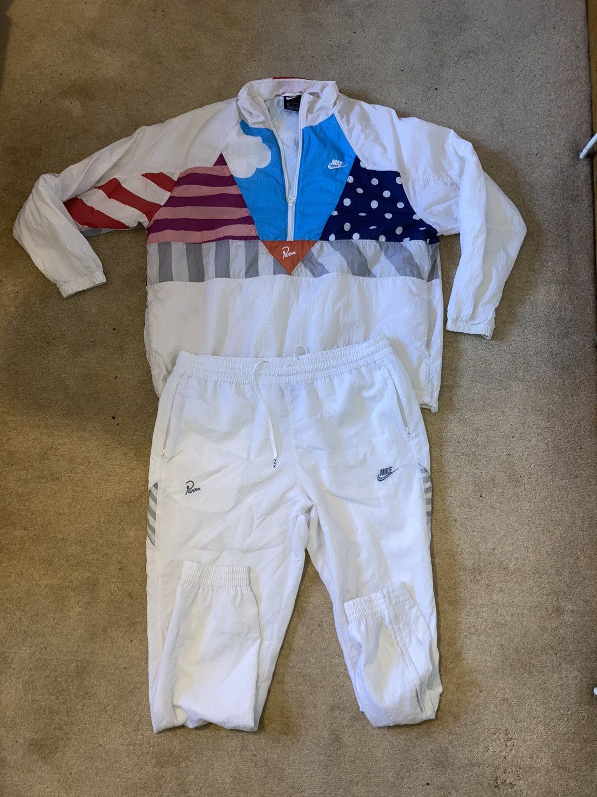 Nike x parra woven warm up tracksuit hotsell