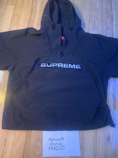 Supreme heavy nylon anorak hot sale black