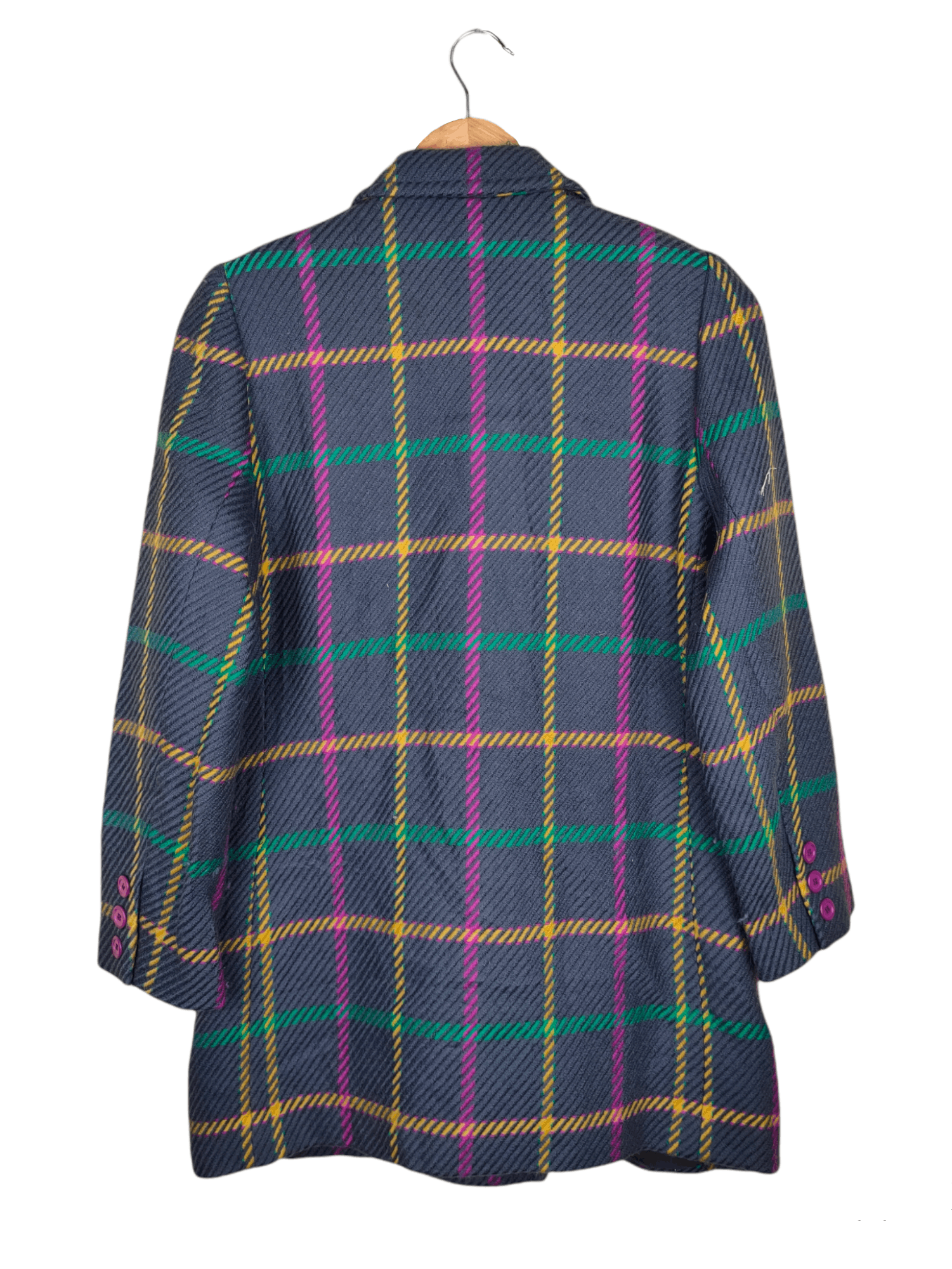 Nina Ricci Nina Ricci Checkerboard Wool Blazer Coat Size S / US 4 / IT 40 - 3 Thumbnail