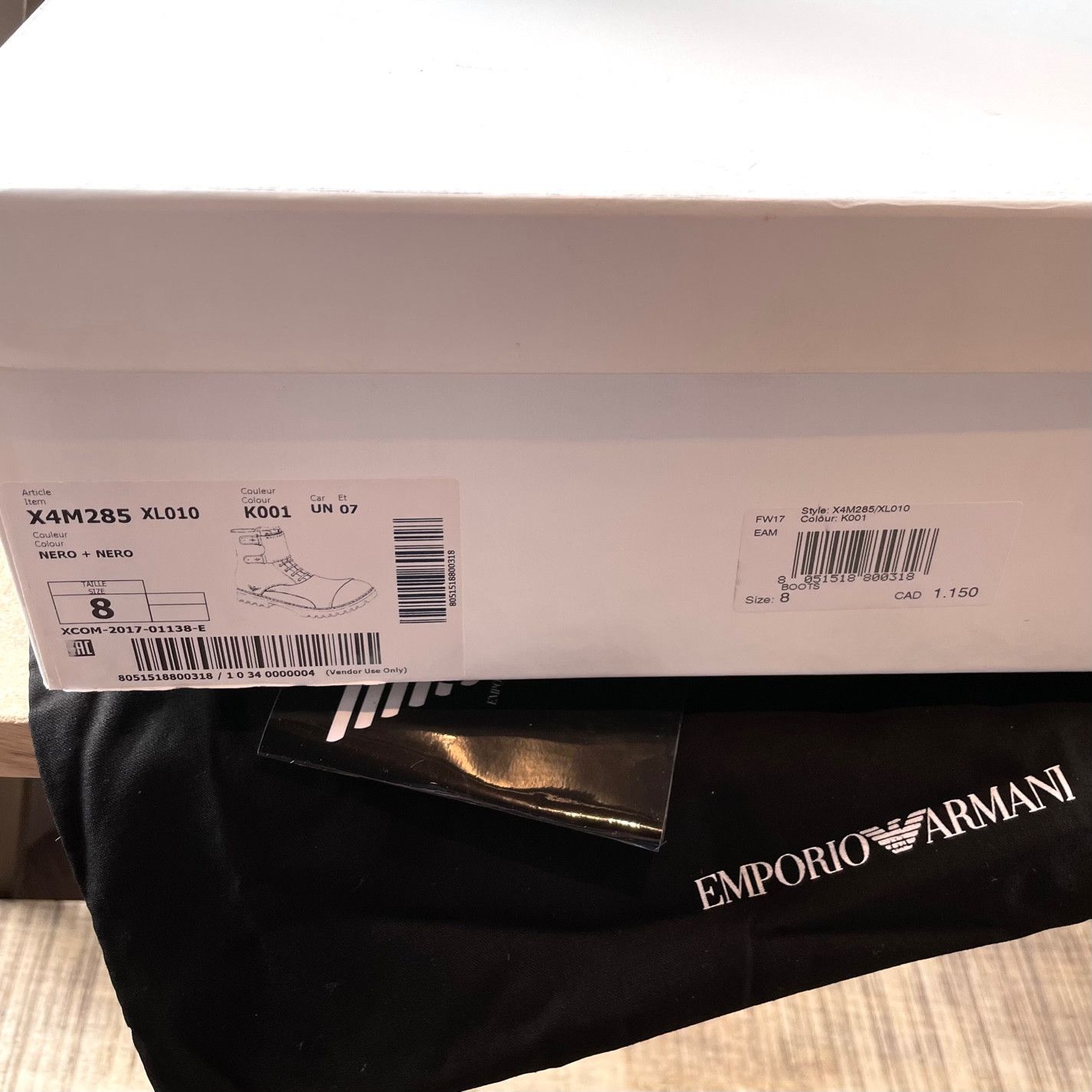 Emporio Armani Emporio Armani Black Patent Leather Combat Boots Size US 8 / EU 41 - 13 Thumbnail