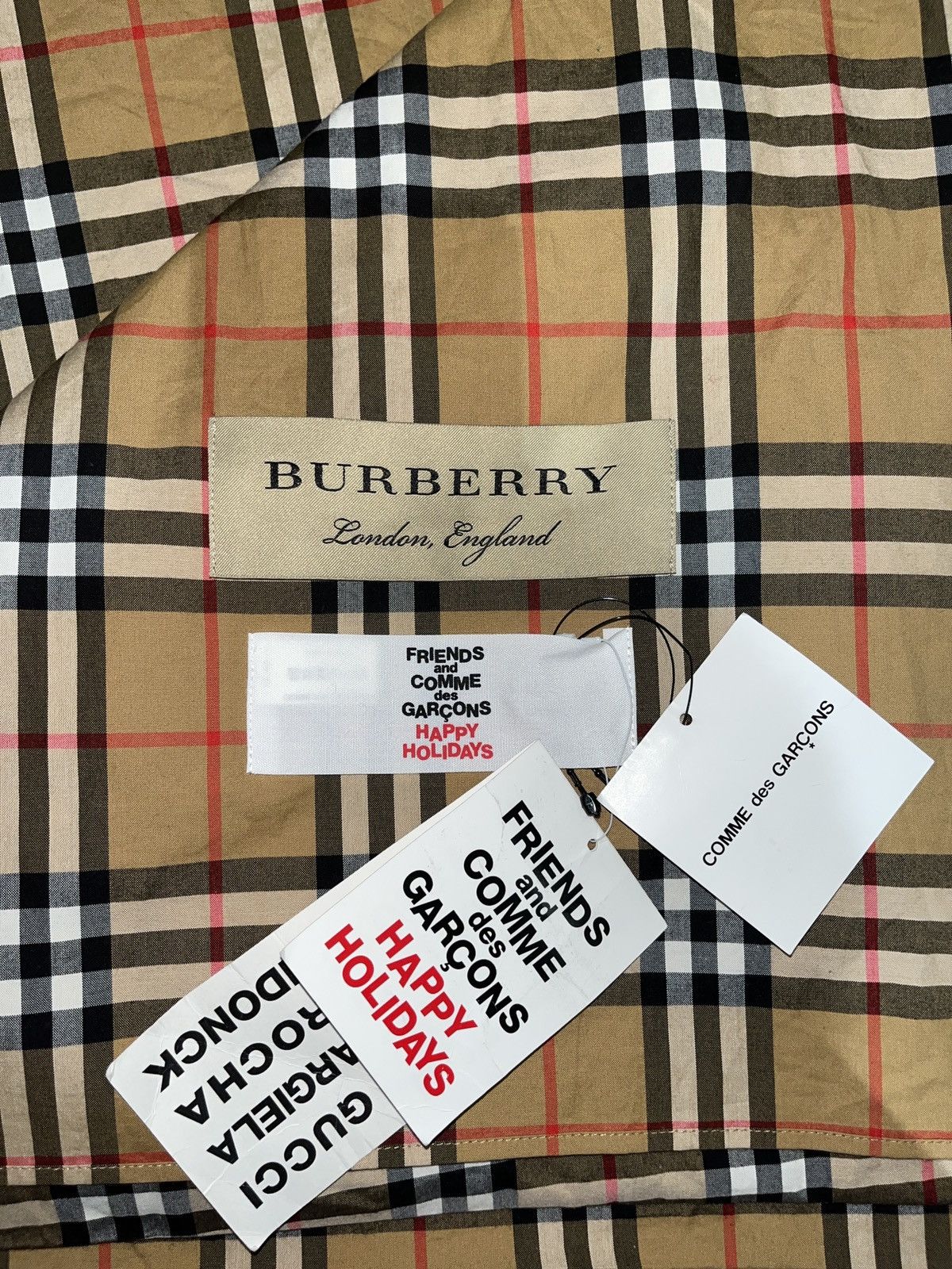 Burberry Burberry x Comme des Garçons 2018 Capsule Scarf Size ONE SIZE - 3 Thumbnail