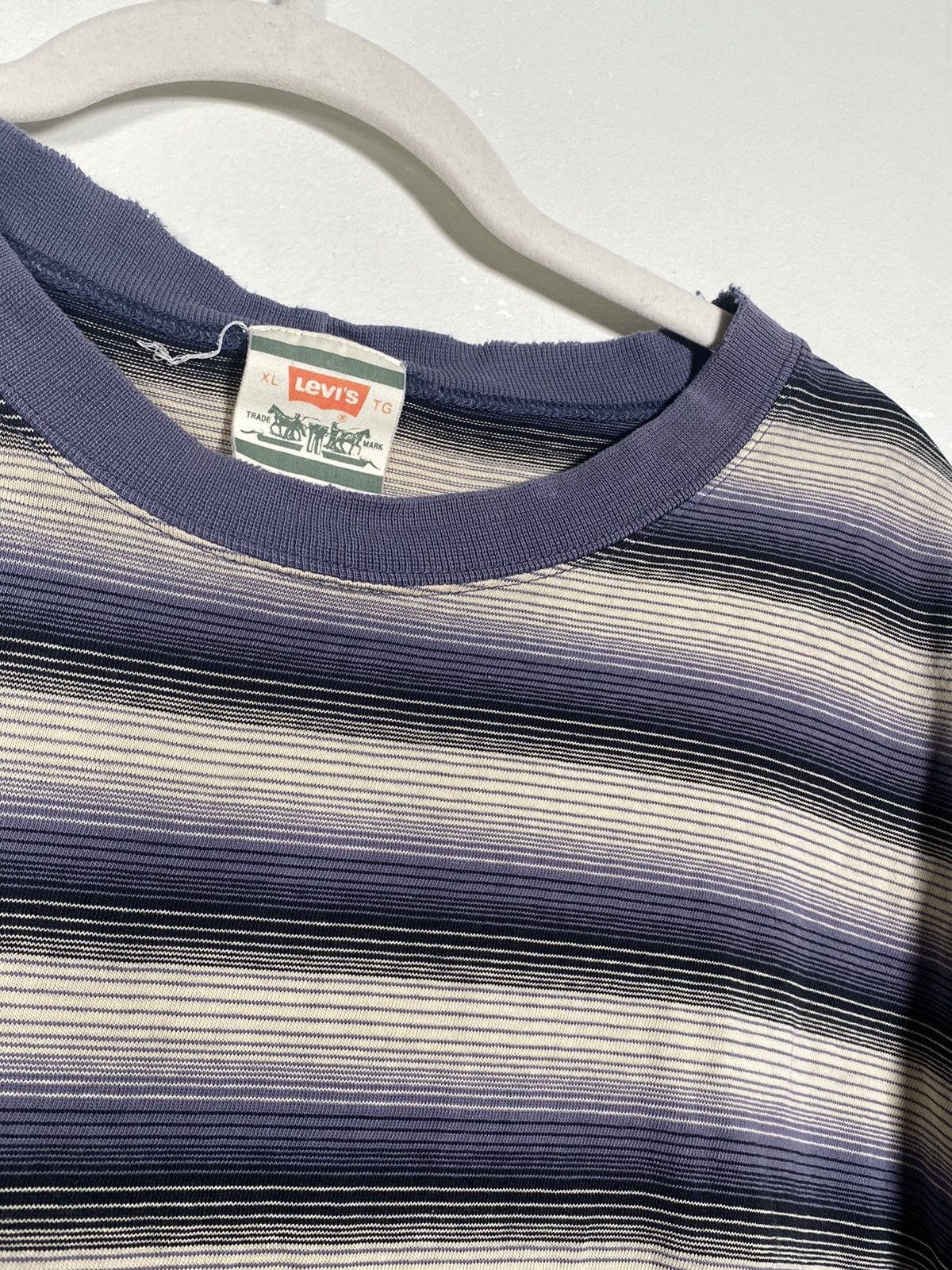 Vintage Striped T-Shirt Size US L / EU 52-54 / 3 - 2 Preview