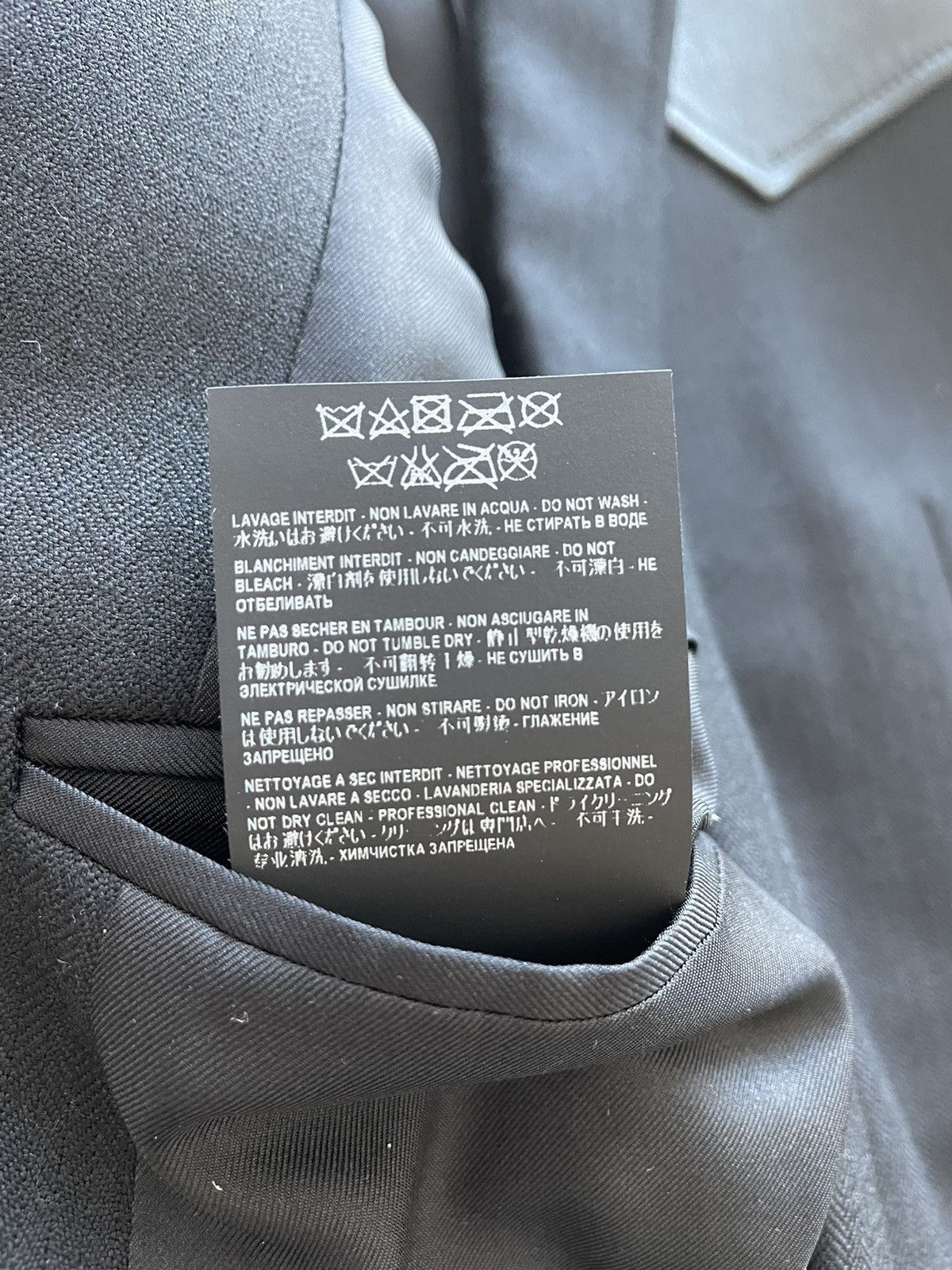Hedi Slimane $4k+ Super Runway Travis Scott Leather Blazer Size US XL / EU 56 / 4 - 11 Thumbnail