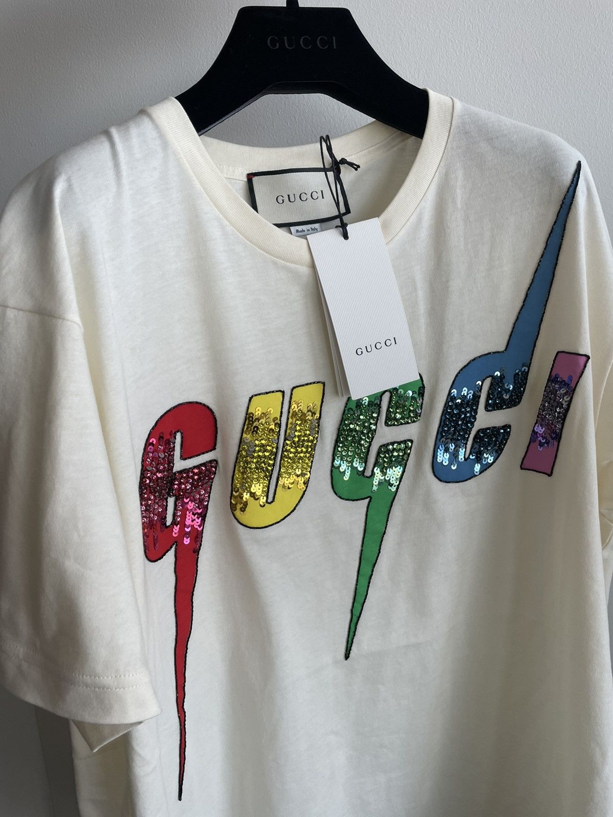 Gucci Extremely Rare Super Runway Gucci Logo Tee Size US L / EU 52-54 / 3 - 5 Thumbnail