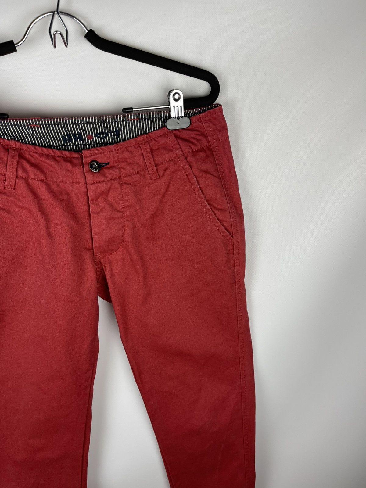 NN07 No Nationality NN07 red denim chino pants logo trousers Size US 29 - 5 Thumbnail