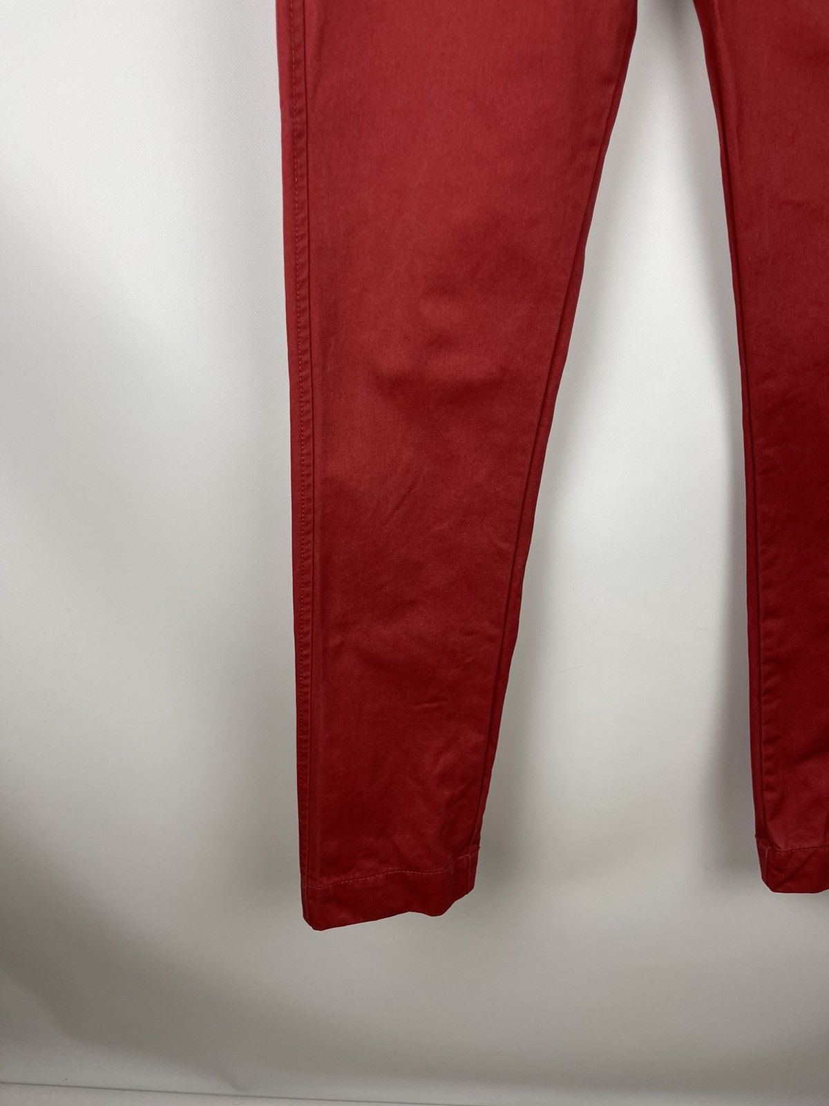 NN07 No Nationality NN07 red denim chino pants logo trousers Size US 29 - 3 Thumbnail