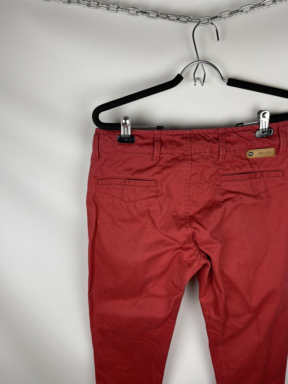 NN07 No Nationality NN07 red denim chino pants logo trousers Size US 29 - 8 Thumbnail