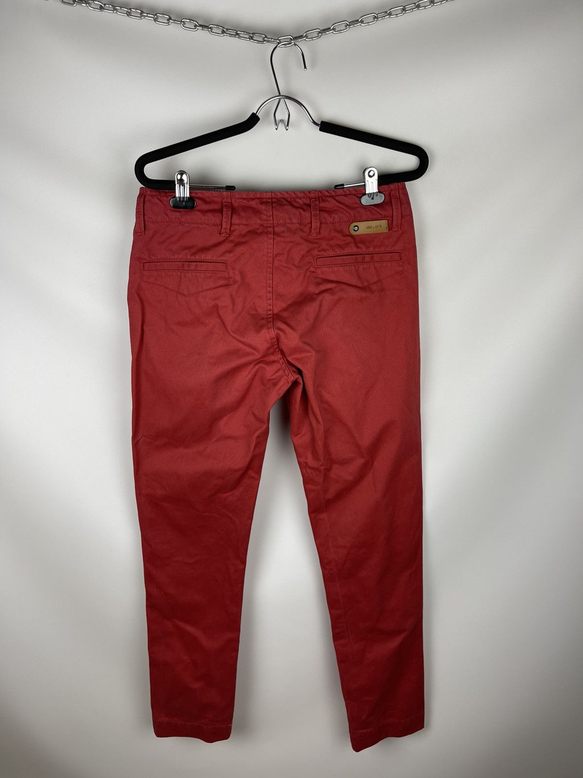 NN07 No Nationality NN07 red denim chino pants logo trousers Size US 29 - 7 Thumbnail