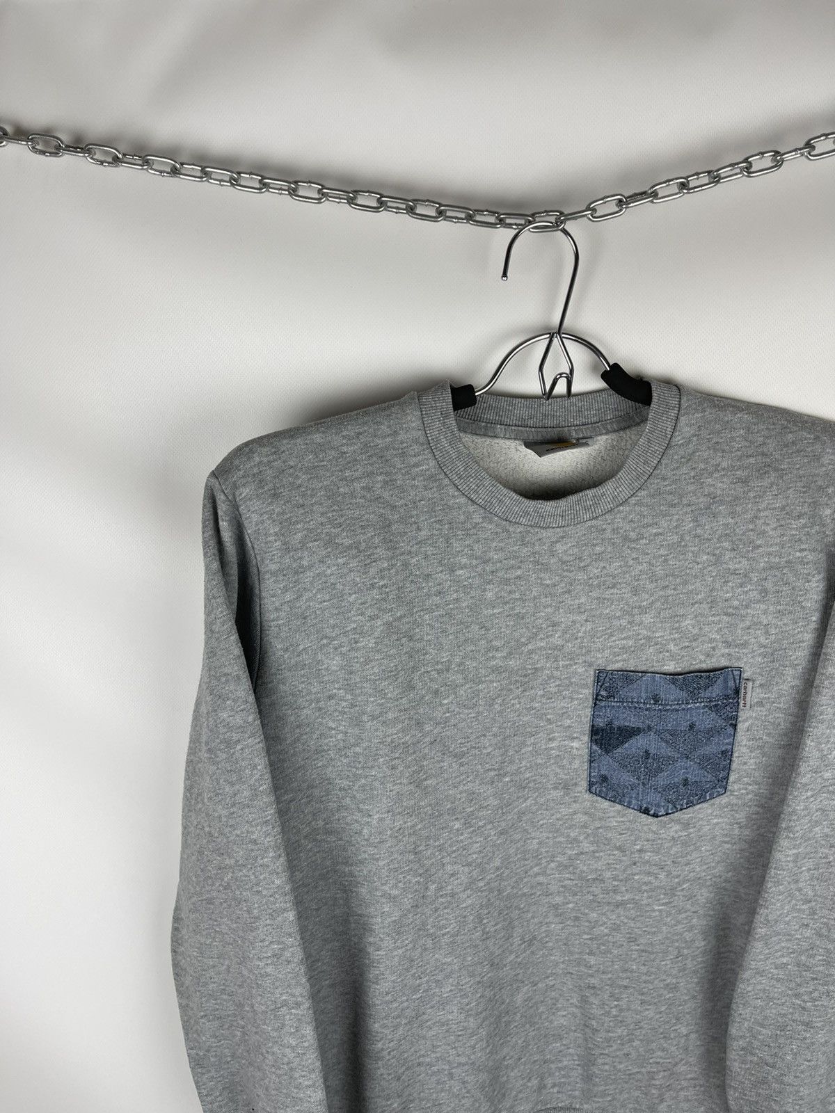 Carhartt Carhartt Eaton Pocket sweat sweatshirt grey logo Size US S / EU 44-46 / 1 - 2 Thumbnail