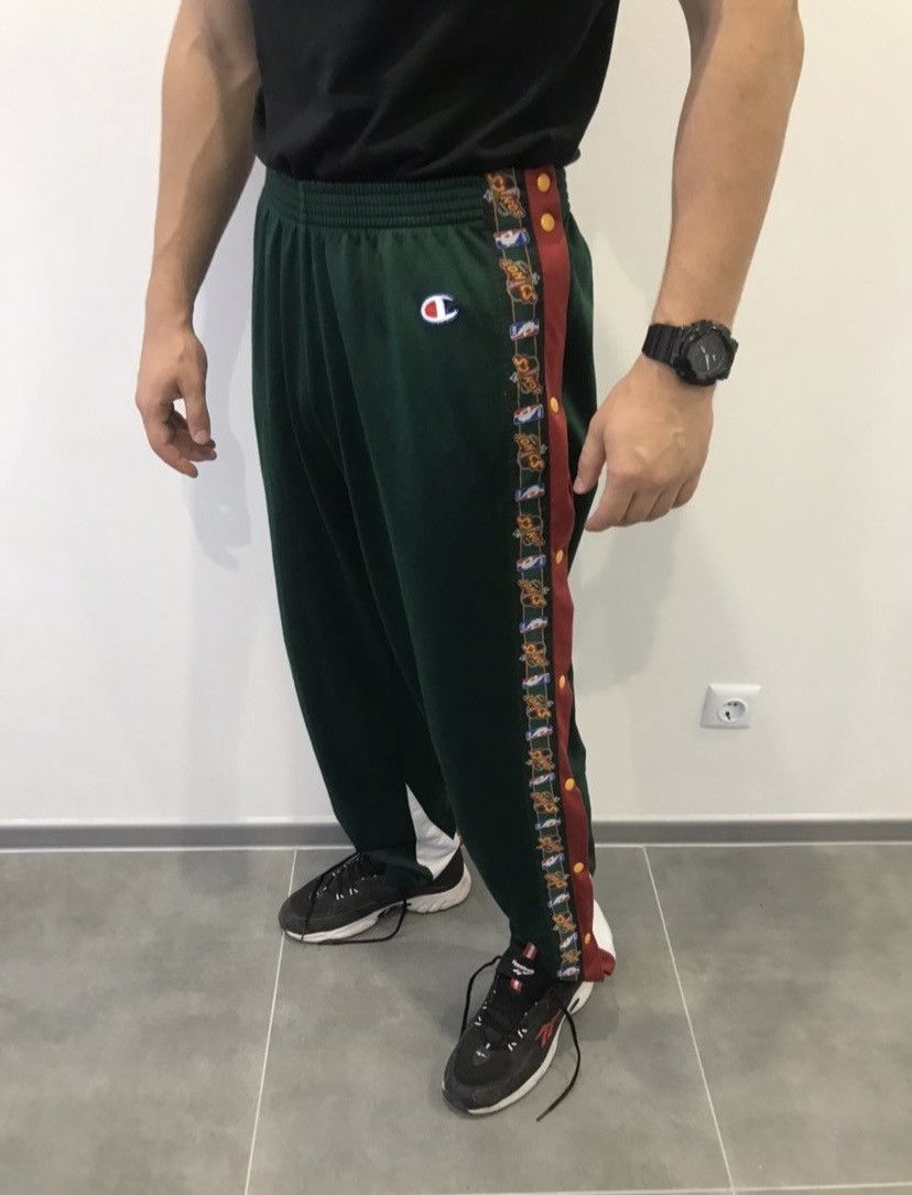 Champion Sonics Seattle Champion Rare vintage NBA striped logo pants Size US 34 / EU 50 - 2 Thumbnail