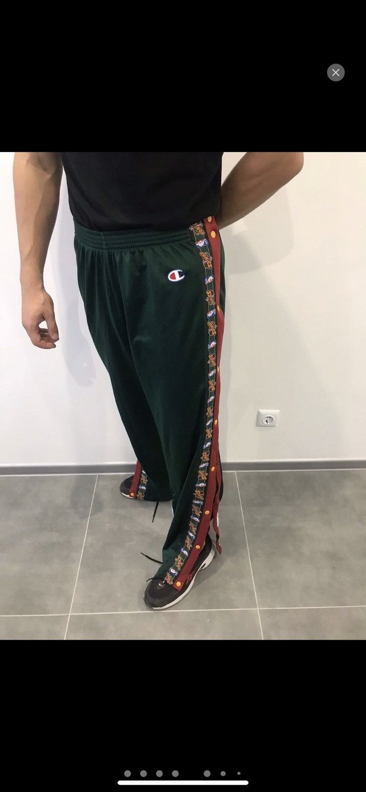 Champion Sonics Seattle Champion Rare vintage NBA striped logo pants Size US 34 / EU 50 - 3 Thumbnail