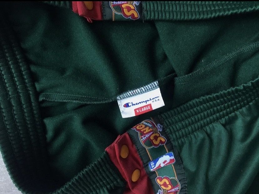 Champion Sonics Seattle Champion Rare vintage NBA striped logo pants Size US 34 / EU 50 - 6 Thumbnail