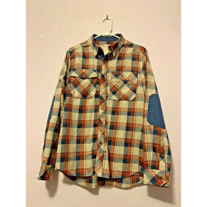 Other Uppi Plaid Shirt Elbow Patches Medium Men Button Down Grailed