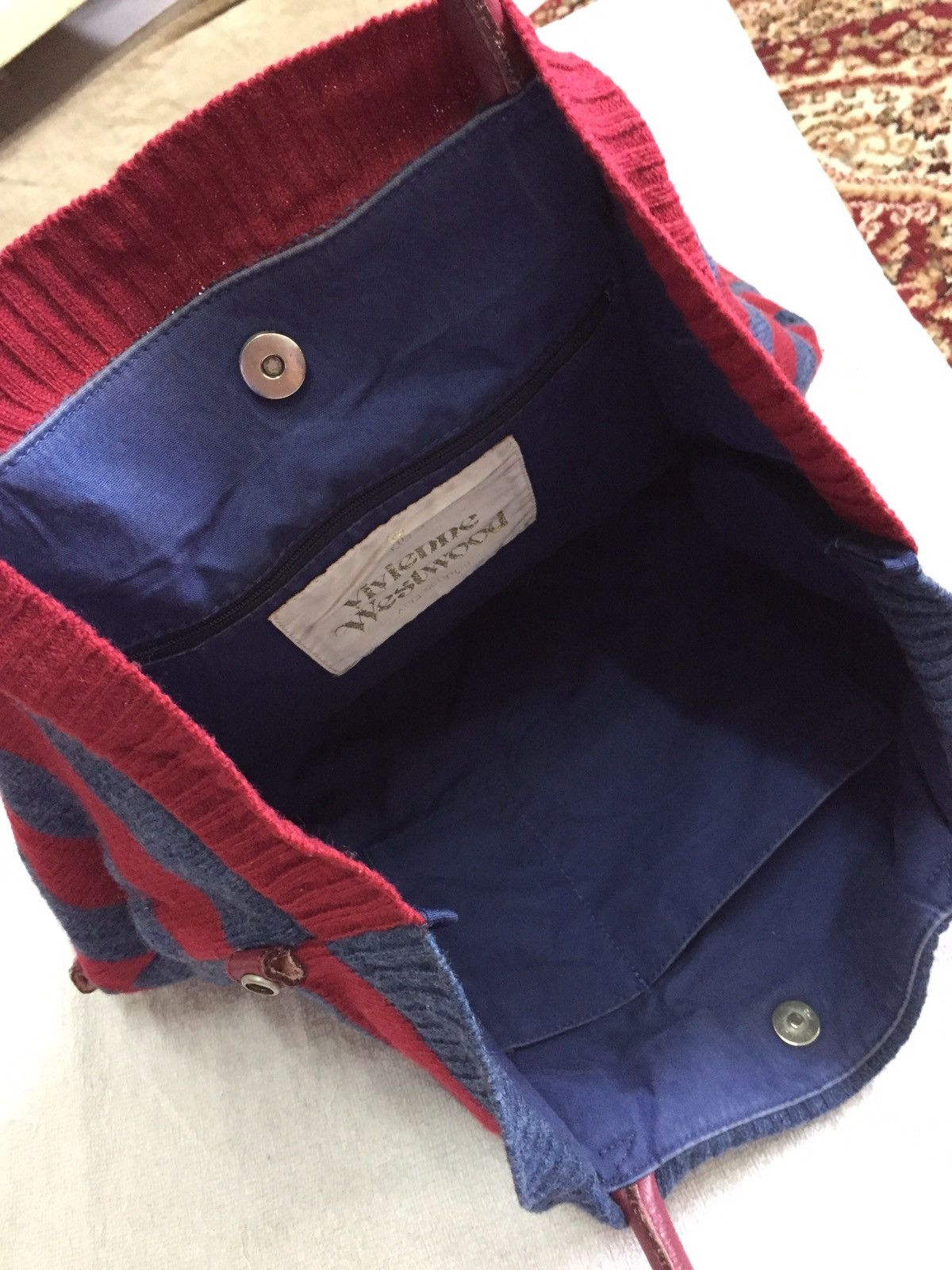 Vivienne Westwood vtg Vivien Westwood Large Knit Tote Bag Size ONE SIZE - 8 Thumbnail