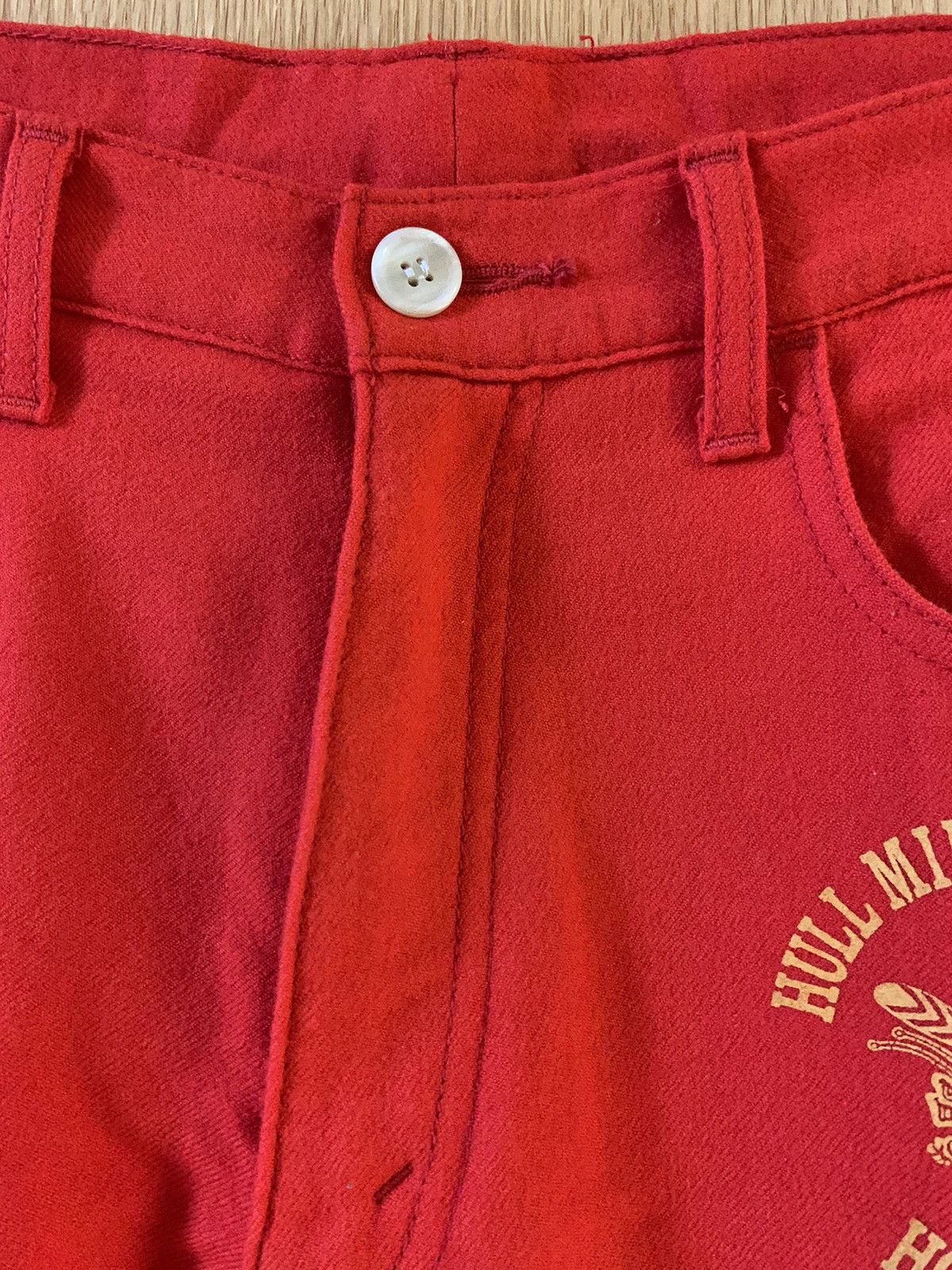 Junya Watanabe × Levi's Junya Watanabe X Levi’s Hornets Red Wool Pants Size US 30 / EU 46 - 3 Thumbnail