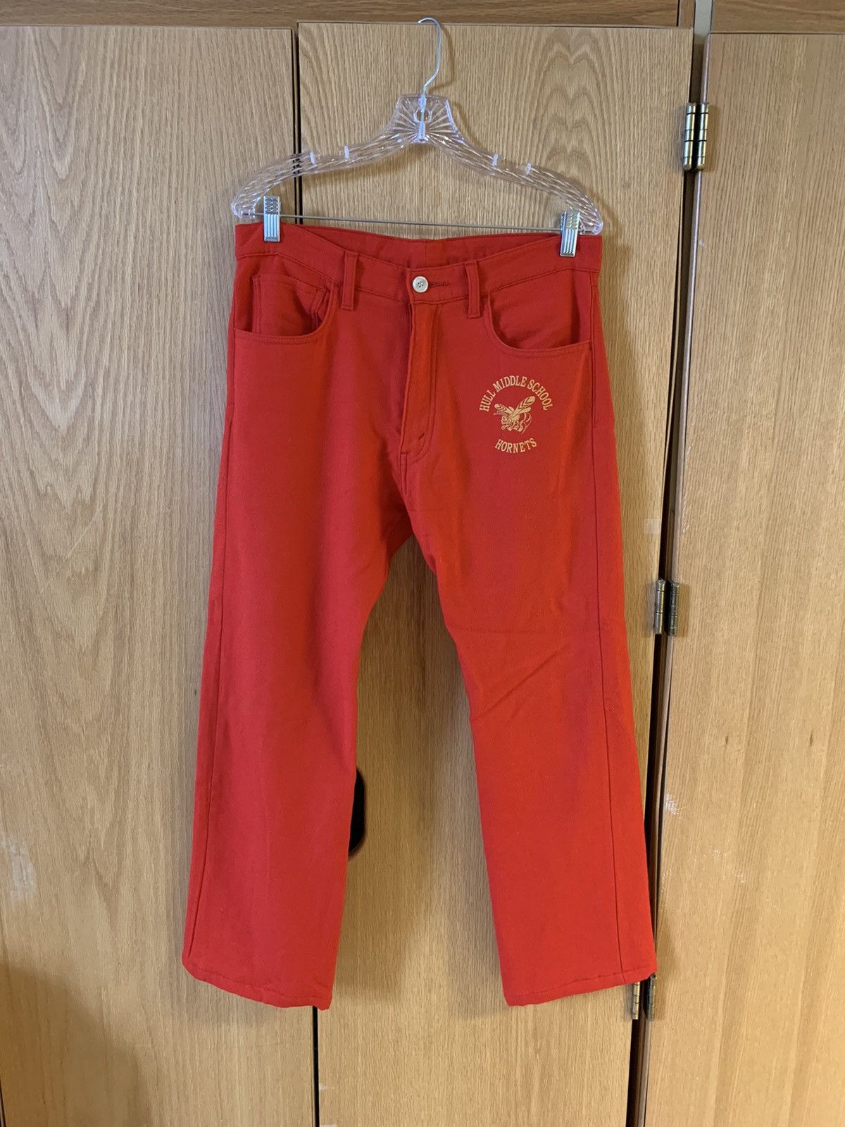 Junya Watanabe × Levi's Junya Watanabe X Levi’s Hornets Red Wool Pants Size US 30 / EU 46 - 1 Thumbnail
