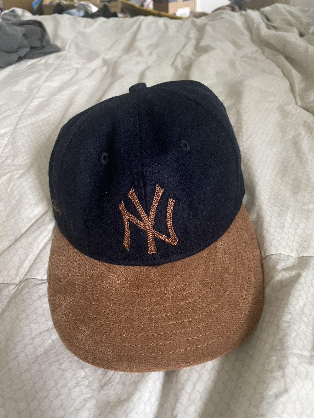【美品】 ALD/New Era Melton Wool Yankees Hat Aime Leon Dore New Era Melton Wool Yankees Hat Navy Men's