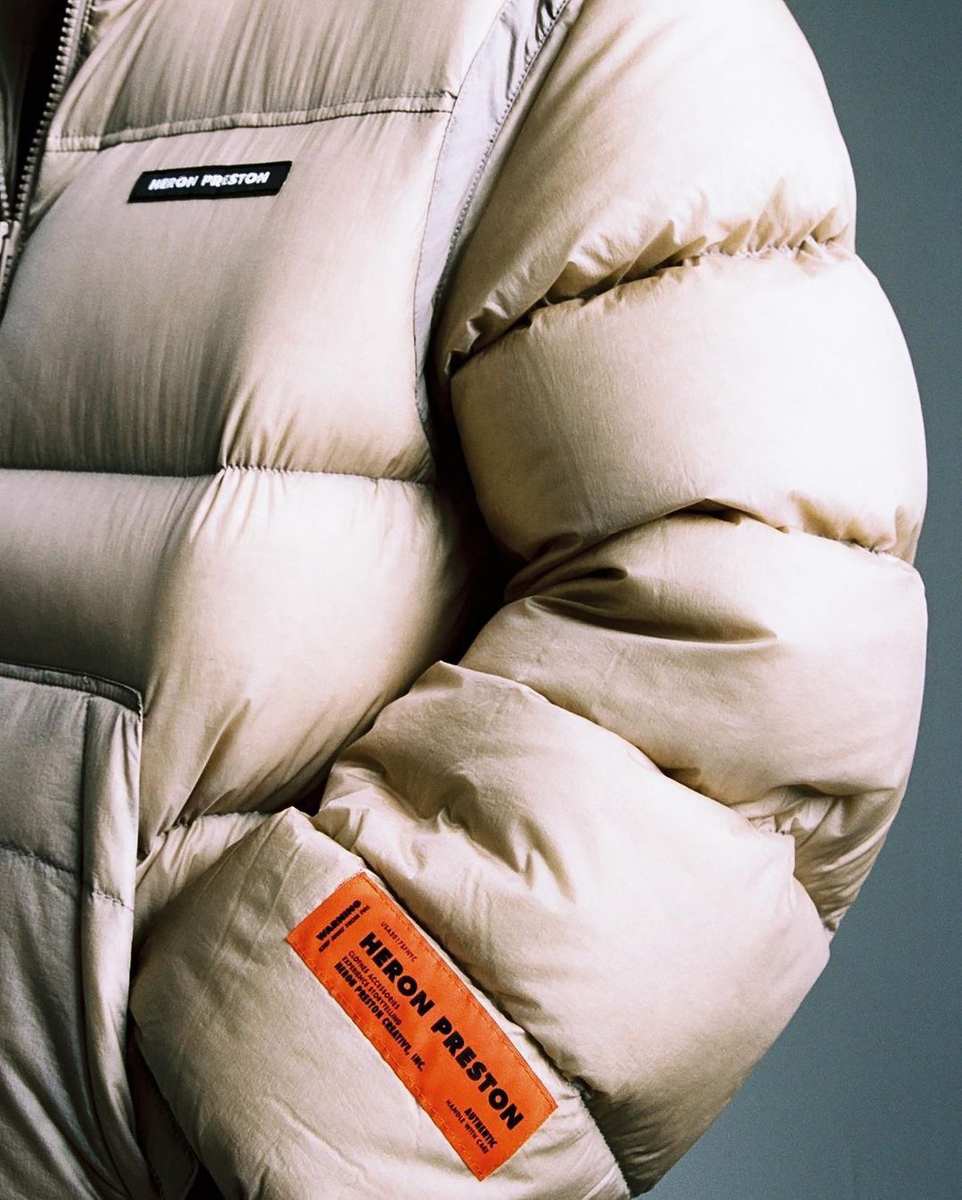 Heron Preston Heron Preston Puffer Jacket “Beige” Size US M / EU 48-50 / 2 - 5 Thumbnail