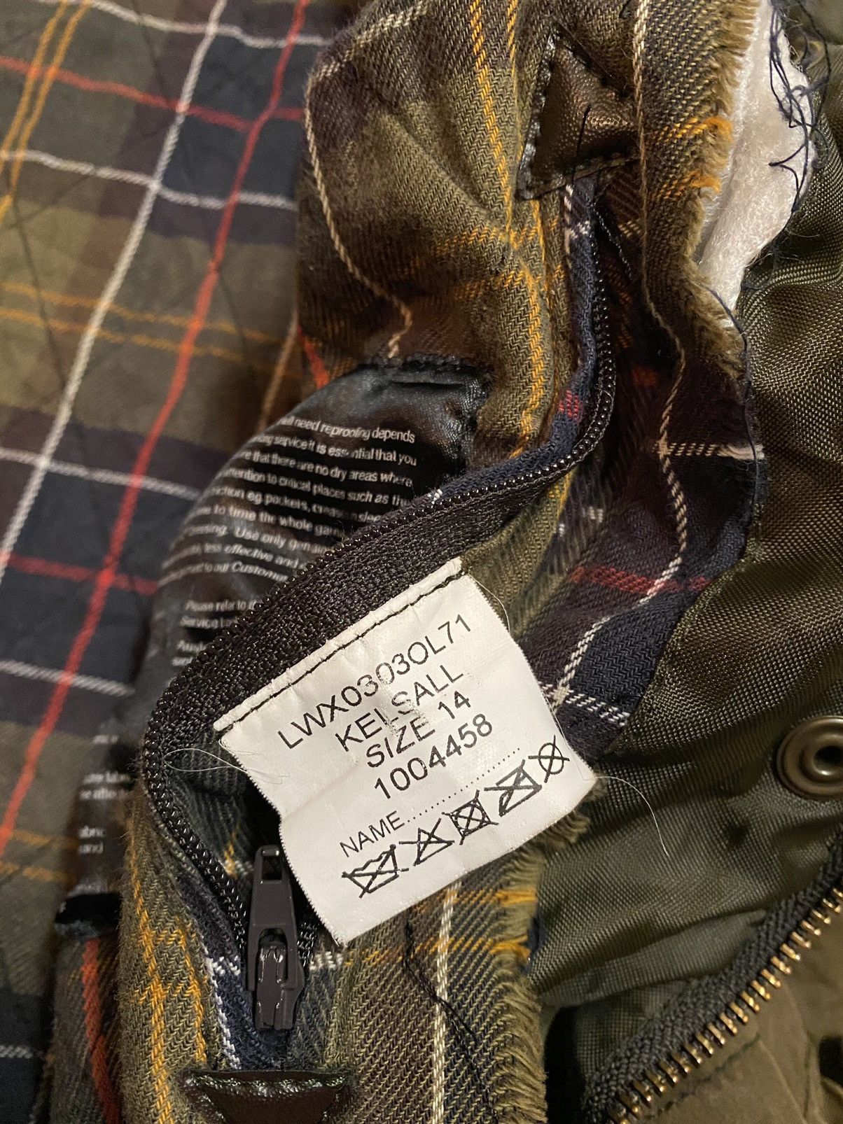 Barbour × Vintage Barbour Kelsall Wax Parka Jacket Brown UK 14 US 10 Size Size XL / US 12-14 / IT 48-50 - 13 Thumbnail
